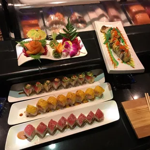 Beautiful LARGE Rolls and Sashimi!