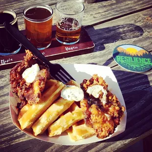 Chicken &amp; Waffles