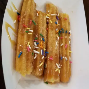 Churros for $4 with caramel