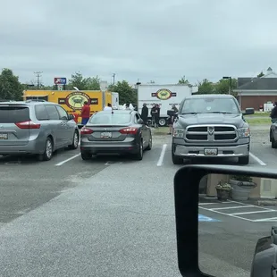 The line for the crabs
