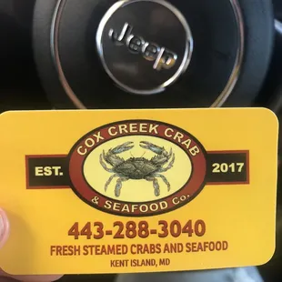 Cox  reek crab and seafood Number