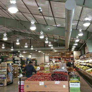 the produce section of the store