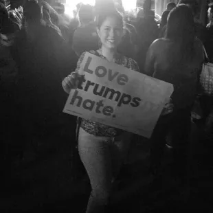 Love trumps hate rally for HRC
