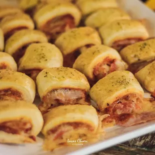 a plate of appetizers