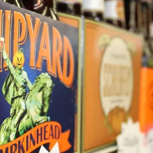 a variety of beer bottles