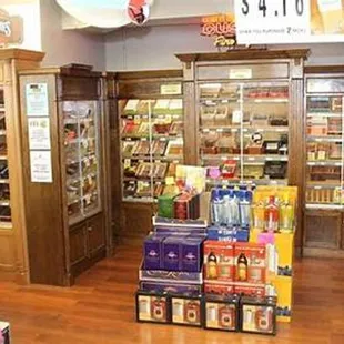 the inside of the store