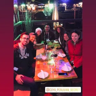 Only outdoor seating with heaters.