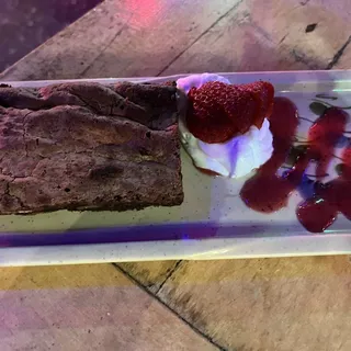 Dark chocolate brownie