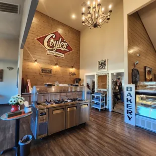 the inside of the restaurant