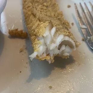 That&apos;s a nice catfish filet, good thickness and not overdone.