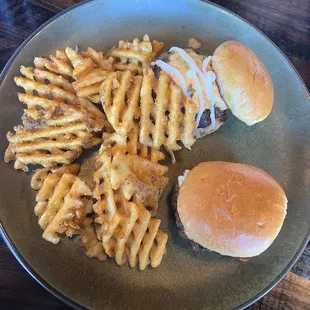 Beef sliders pimento cheese