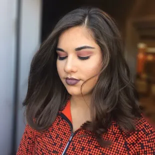 Love this Kylie Jenner inspired make-up and blowout by Anna