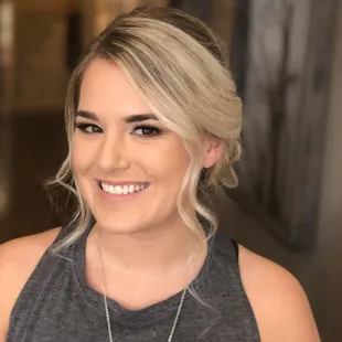 Stunning bridal makeup by Coyote Beauty hair by Kelly at Lavender Salon