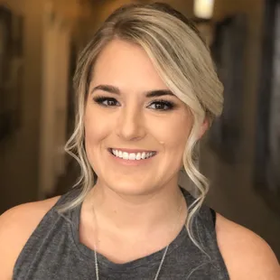 Stunning bridal makeup by Coyote Beauty hair by Kelly at Lavender Salon