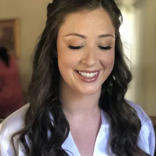 Sweet and natural bridal makeup by Coyote Beauty