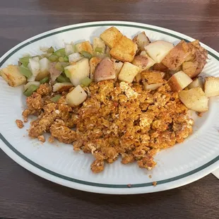 Chorizo and Eggs with Red Potatoes