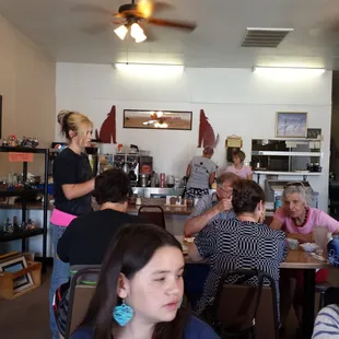 Filling up with people fast. This is a partial shot of inside.