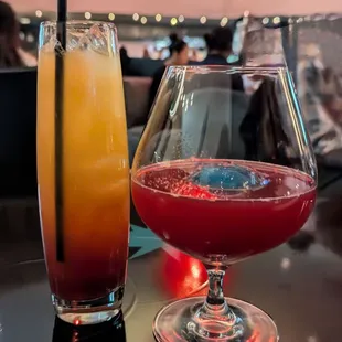 Sunset and prickly pear