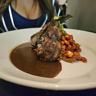 a plate of food on a table