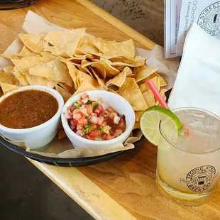 Chips, salsa and a Moscow Mule!