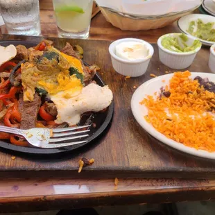 a table full of mexican food