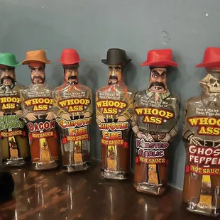 Whoop Ass Sauce selection