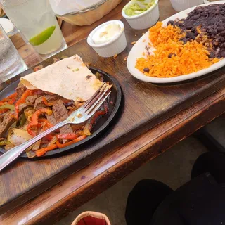 Sizzling Carne Asada Fajitas