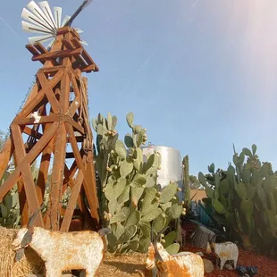 Coyote Creek Locations wishes we had real goats, but for now we have our lovely tin friends that sit near the front of the property.