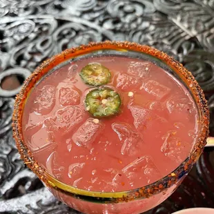 The spicy margarita is $25!