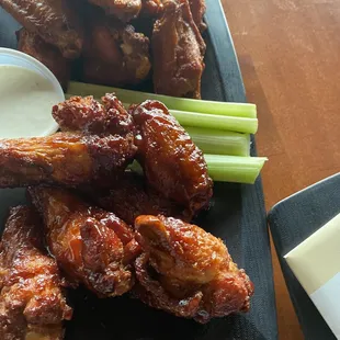 Half buffalo and barbecue wings 11/6/22