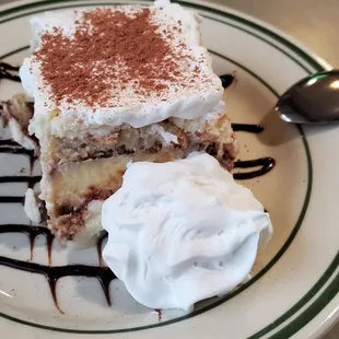 This delicious and one-of-a-kind tiramisu is made fresh in-house. It&apos;s my go-to dessert every time I visit.