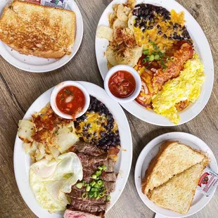 Enchiladas Carne Asada and Eggs
