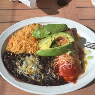 Chicken Enchilada Plate