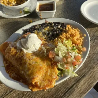 Zucchini Enchilada Plate