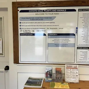 Inside the Visitor Center of Coyote Hills