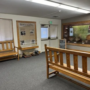 Inside the Visitor Center of Coyote Hills