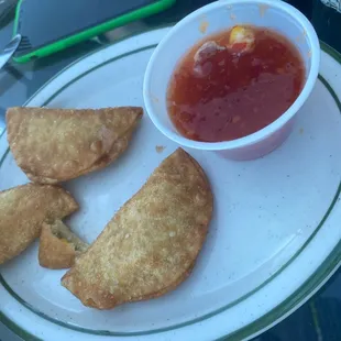 Duck bacon wontons