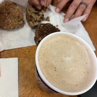 Sampling of cookies and coffee