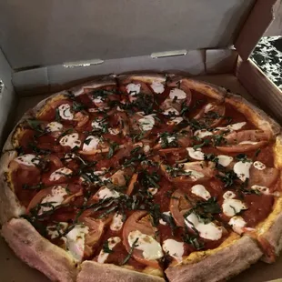 Margerhita pizza, extra sauce