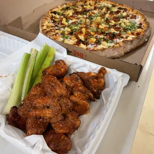 pizza, food