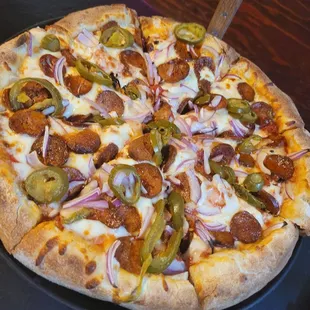 Small Chorizo Pizza $24