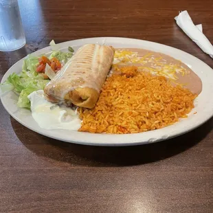 Chicken chimichanga, so delicious and highly recommended!!!