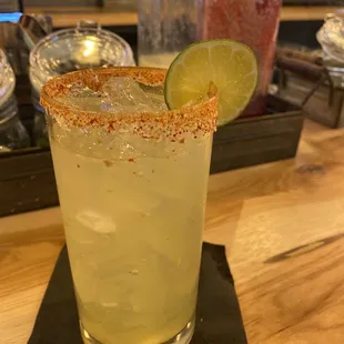 Spicy Cajun mezcal margarita