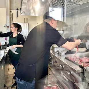 Carne Asada being grilled