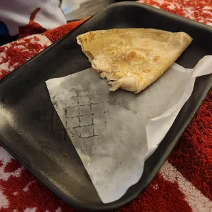 Tiny cheese quesadilla $5 + tax!