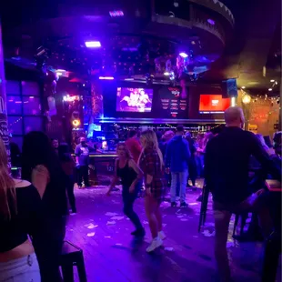 a group of people dancing