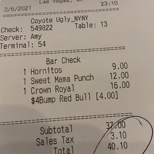 My birthday and they offer a shot that I HAVE TO PAY for $16 extra on my bill. Pandemia charges. Enjoy