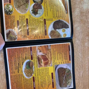 Inside of menu