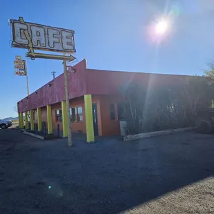 outside
