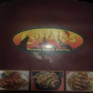 the menu